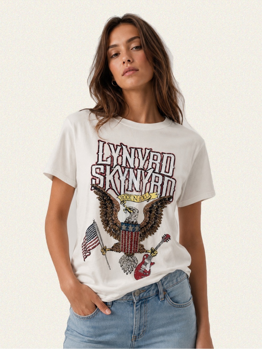 Lynyrd Skynyrd Embellished Graphic Tee